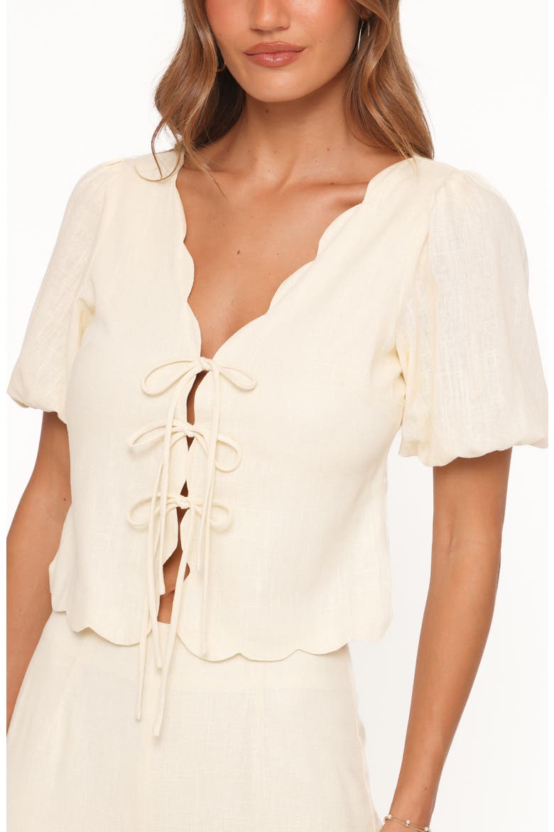 Jensen Scallop Hem Top, Alternate, color, BUTTER YELLOW