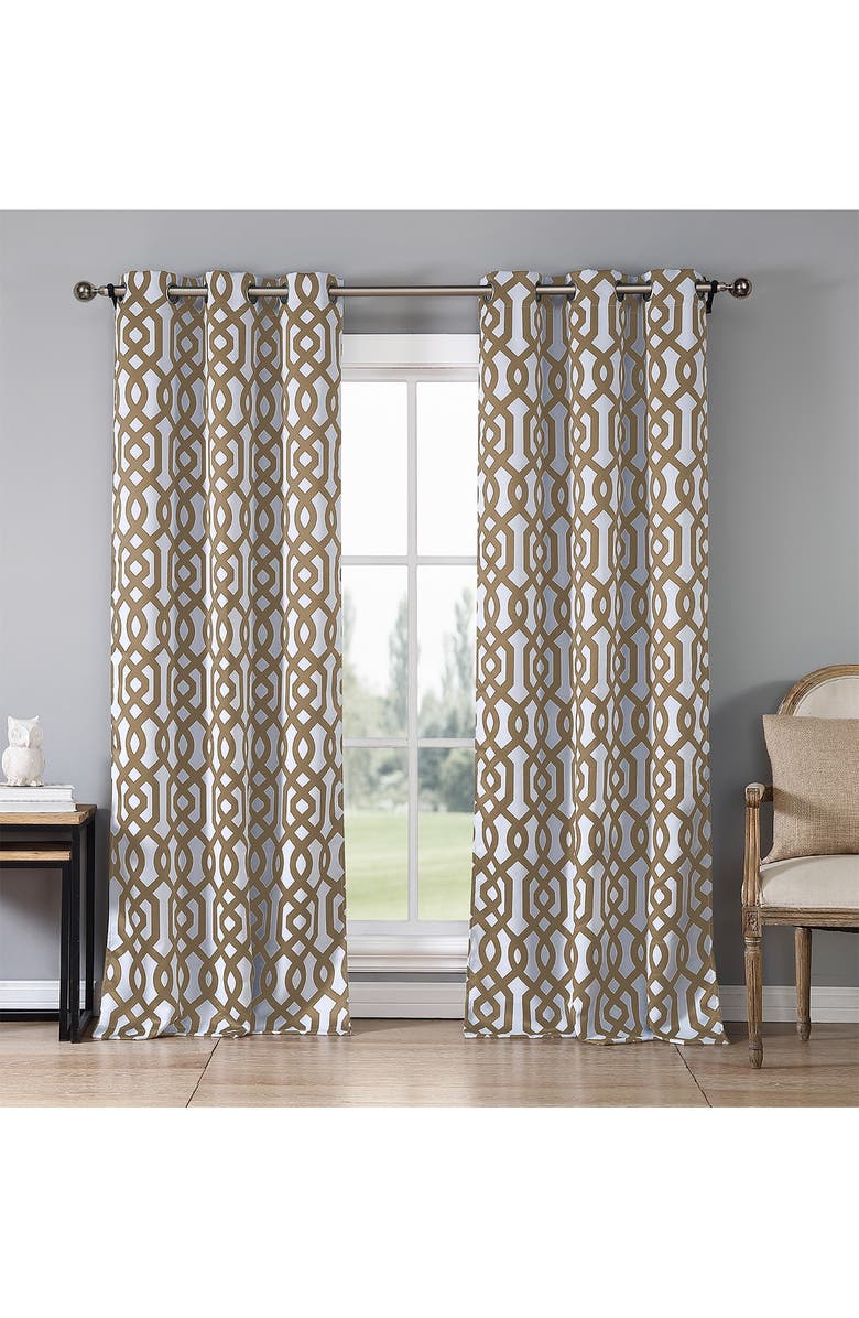 Duck River Textile Ashmont Blackout Grommet Curtain - Set of 2 - Taupe, Alternate, color,