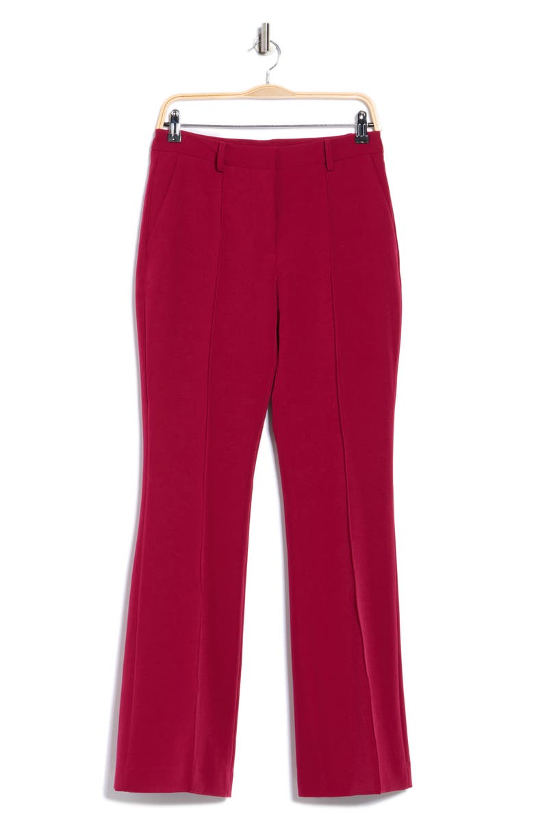 DKNY Pintuck Flare Leg Pants, Alternate, color, Beet