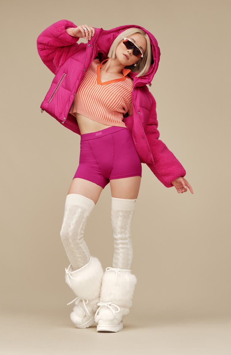 UGG<sup>®</sup> Classic Tall Chalet Boot, Alternate, color, White