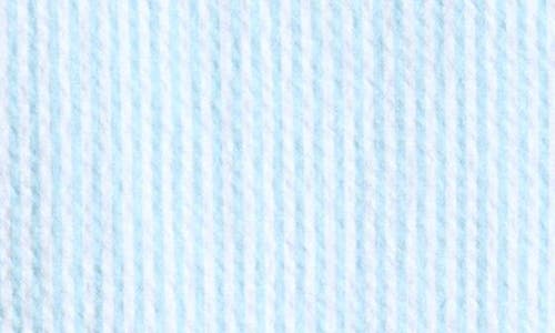 Icecream Kids' Conductor Stretch Seersucker Camp Shirt In Blue
