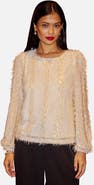Yumi Hanging Sequin Long Sleeve Top
