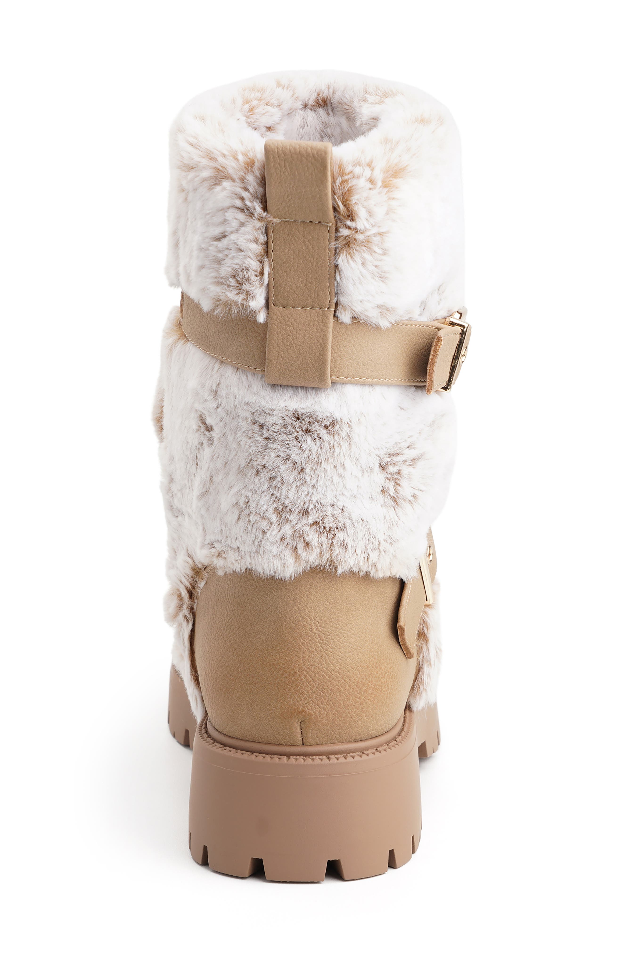 Skylar Faux Leather Boot, Alternate, color, TAUPE