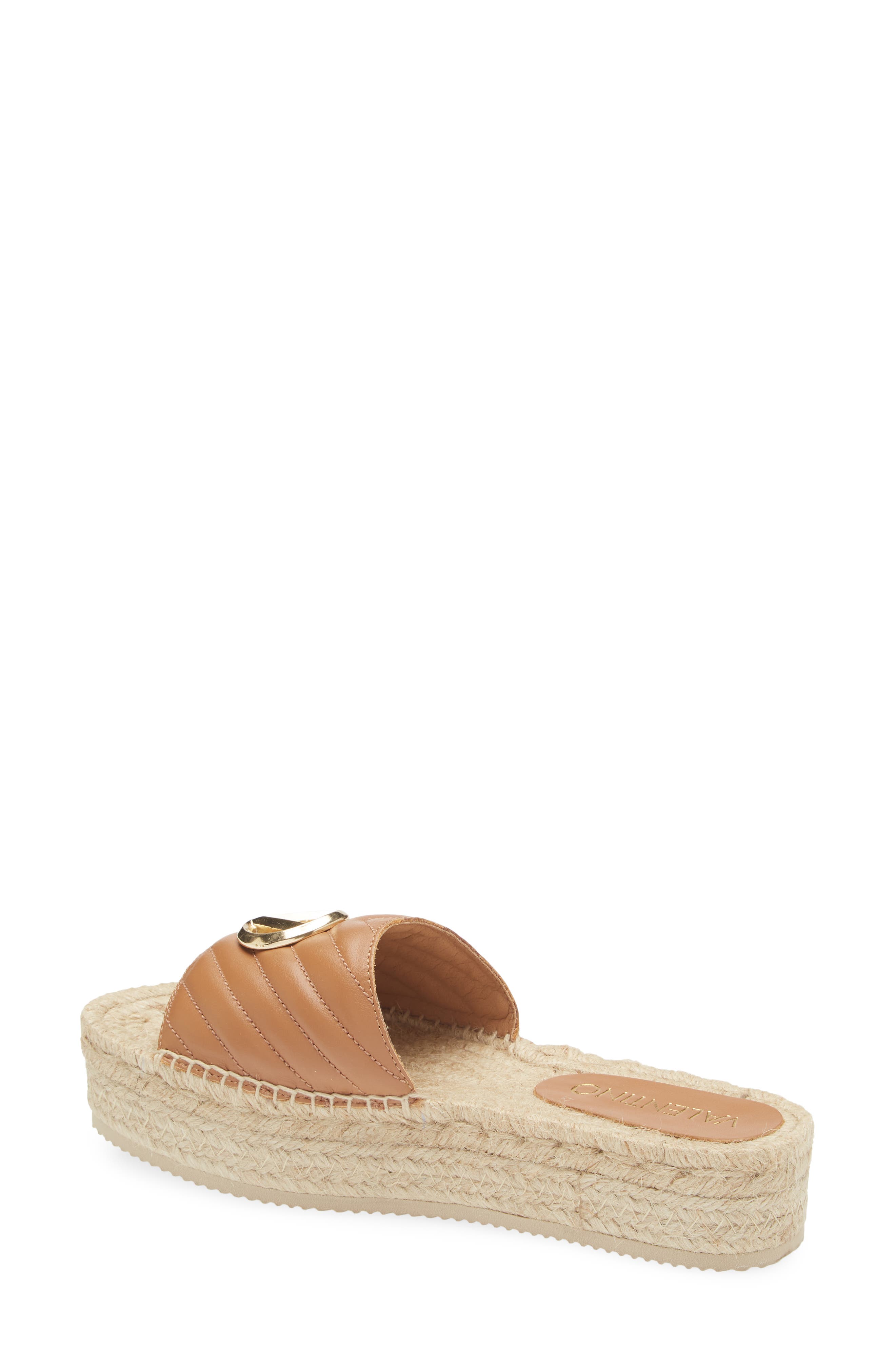 VALENTINO BY MARIO VALENTINO Clabee VLOGO Platform Sandal, Alternate, color, Brown