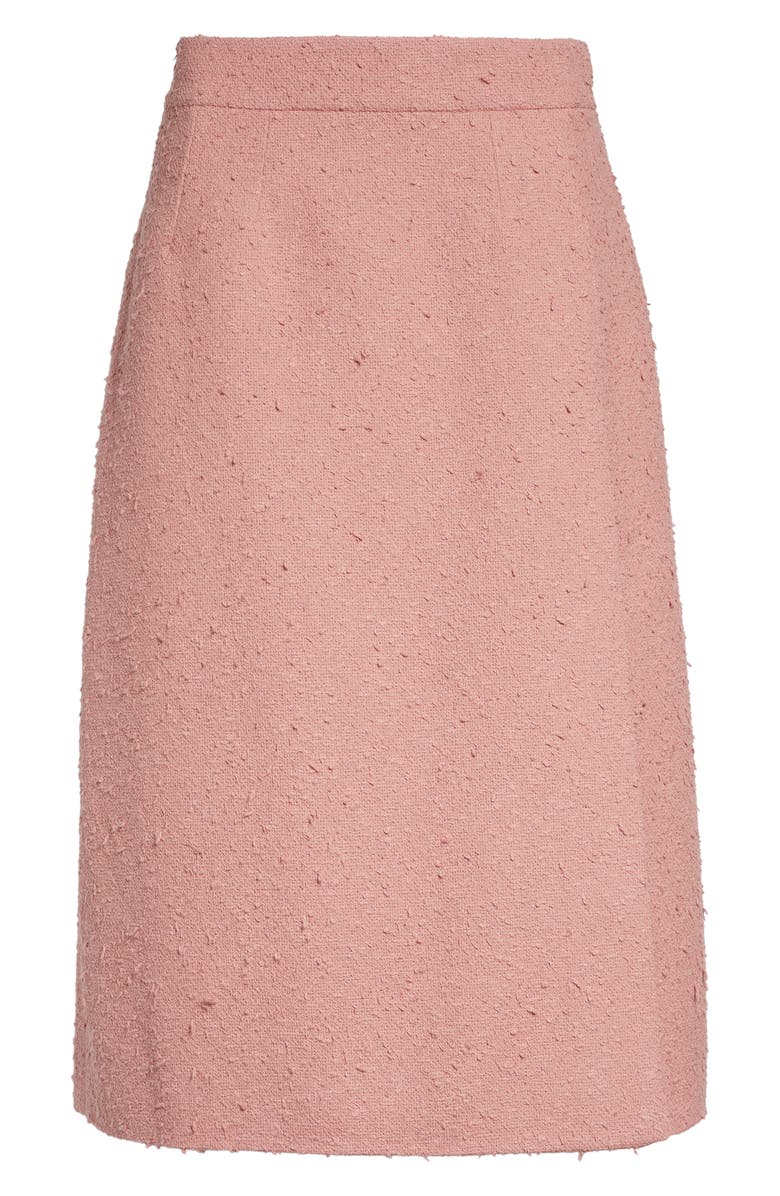 Dolce&Gabbana Classic Tweed Midi Skirt, Main, color, Rosa Polvere Scuro