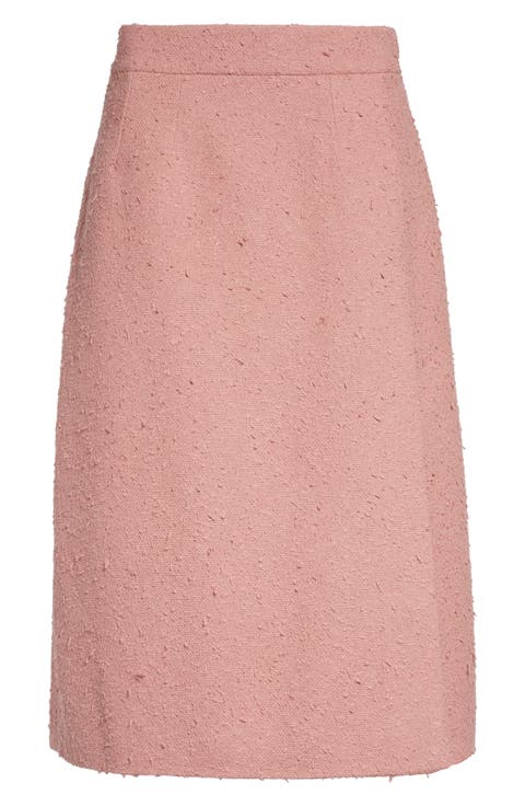 Classic Tweed Midi Skirt