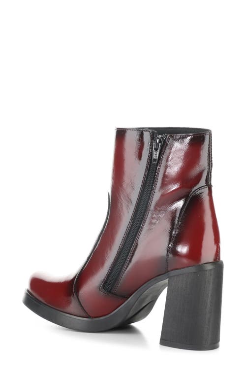 Fly London Siju Block Heel Bootie In Burgundy