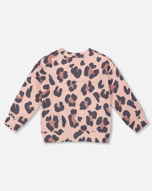 Deux Par Deux French Terry Sweatshirt In Brown
