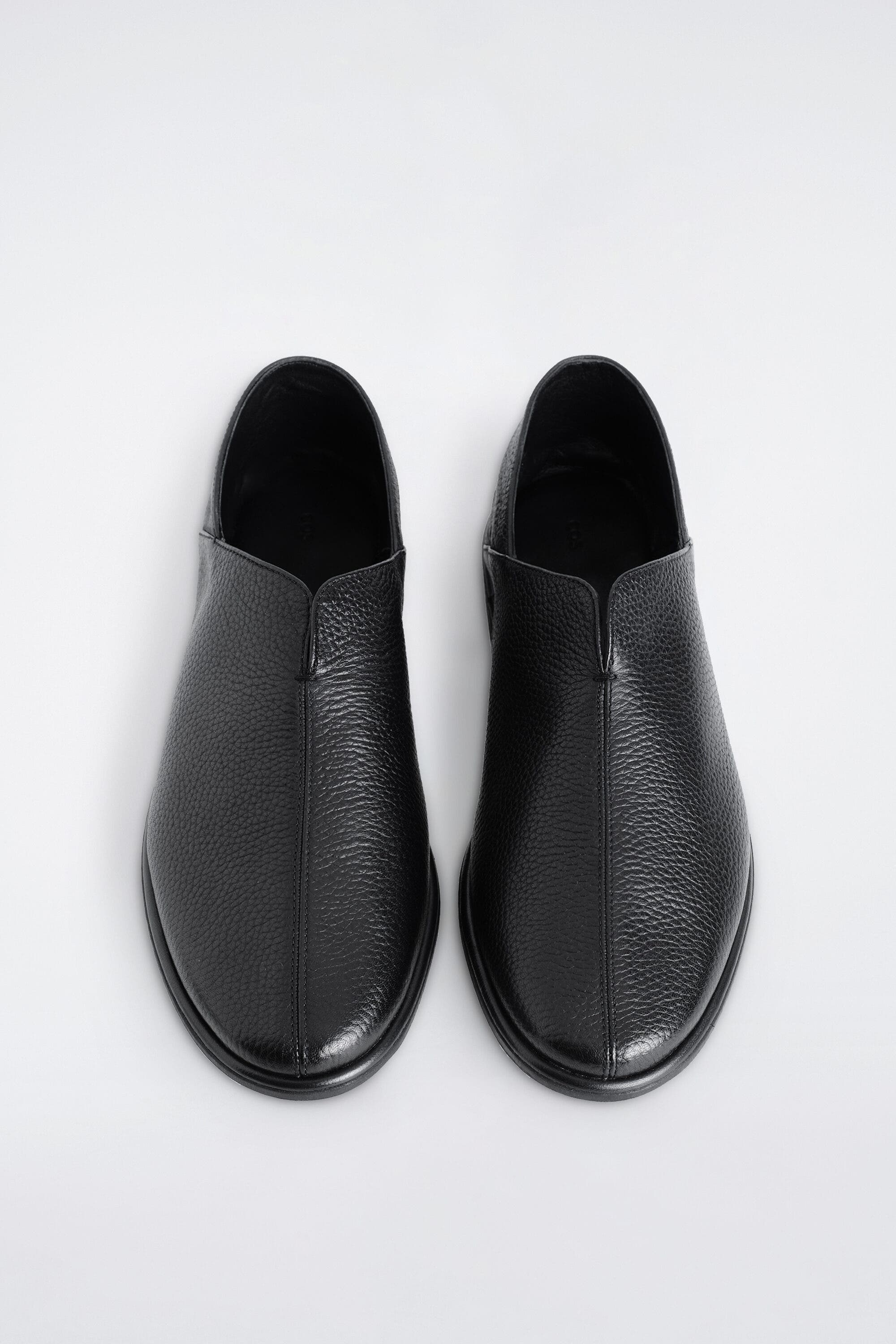 Leather Mules, Alternate, color, BLACK