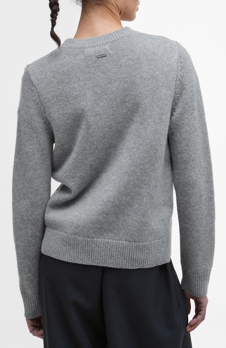 Barbour Woodhouse Wool & Cashmere Crewneck Sweater, Alternate, color, Grey Marl