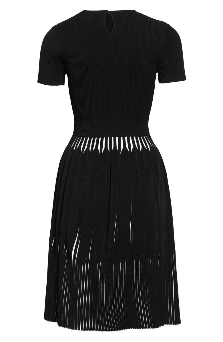 Carolina Herrera Fit & Flare Sweater Dress, Alternate, color, 