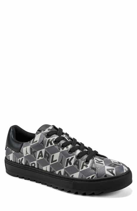KARL LAGERFELD PARIS Allover Logo Low Profile Sneaker