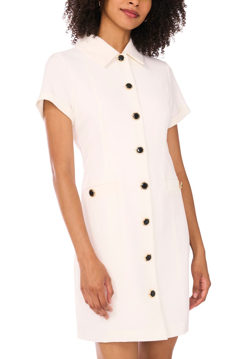 Laguna Scuba Knit Shirtdress, Alternate, color, NEW IVORY