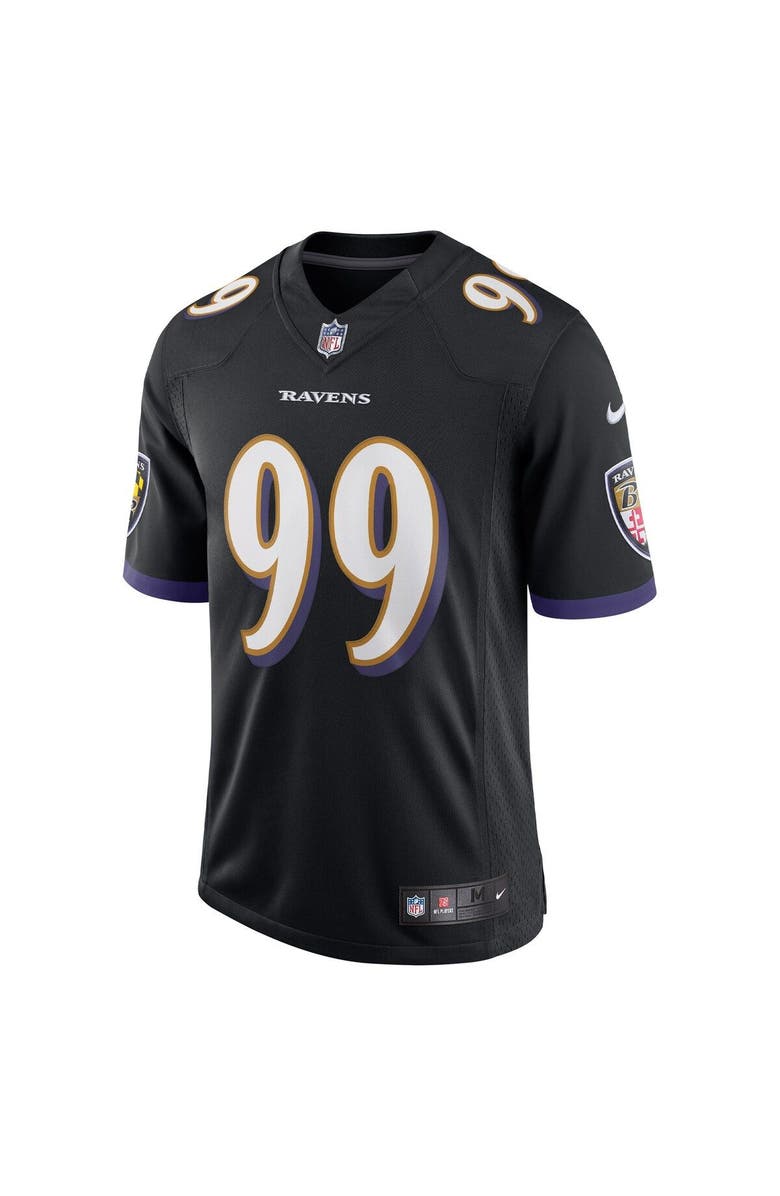 Nike Men's Nike Odafe Oweh Black Baltimore Ravens Vapor Limited Jersey, Alternate, color, 