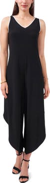 Chaus Genie Sleeveless Crop Wide Leg Jumpsuit
