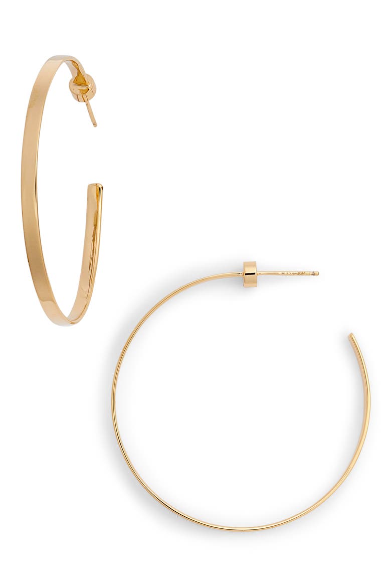 Kiara Hoop Earrings, Main, color, YELLOW VERMEIL
