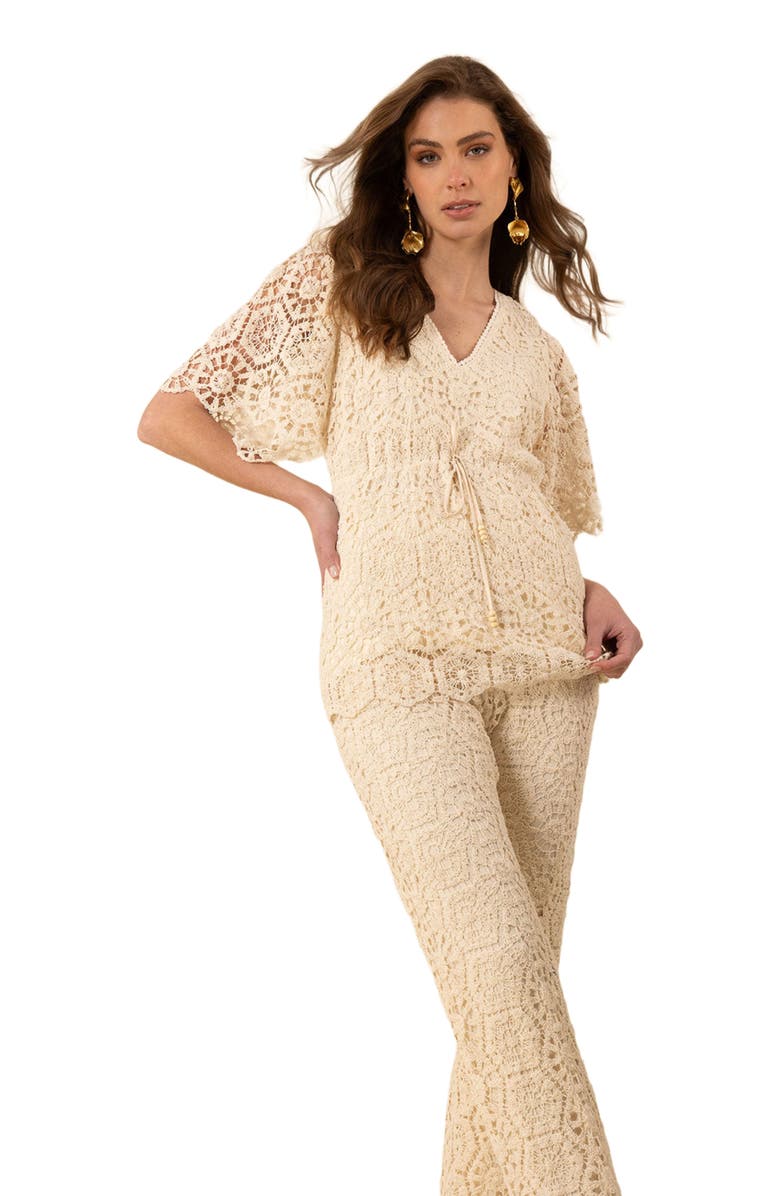 Hale Bob Oakleigh Crochet Top, Alternate, color, 