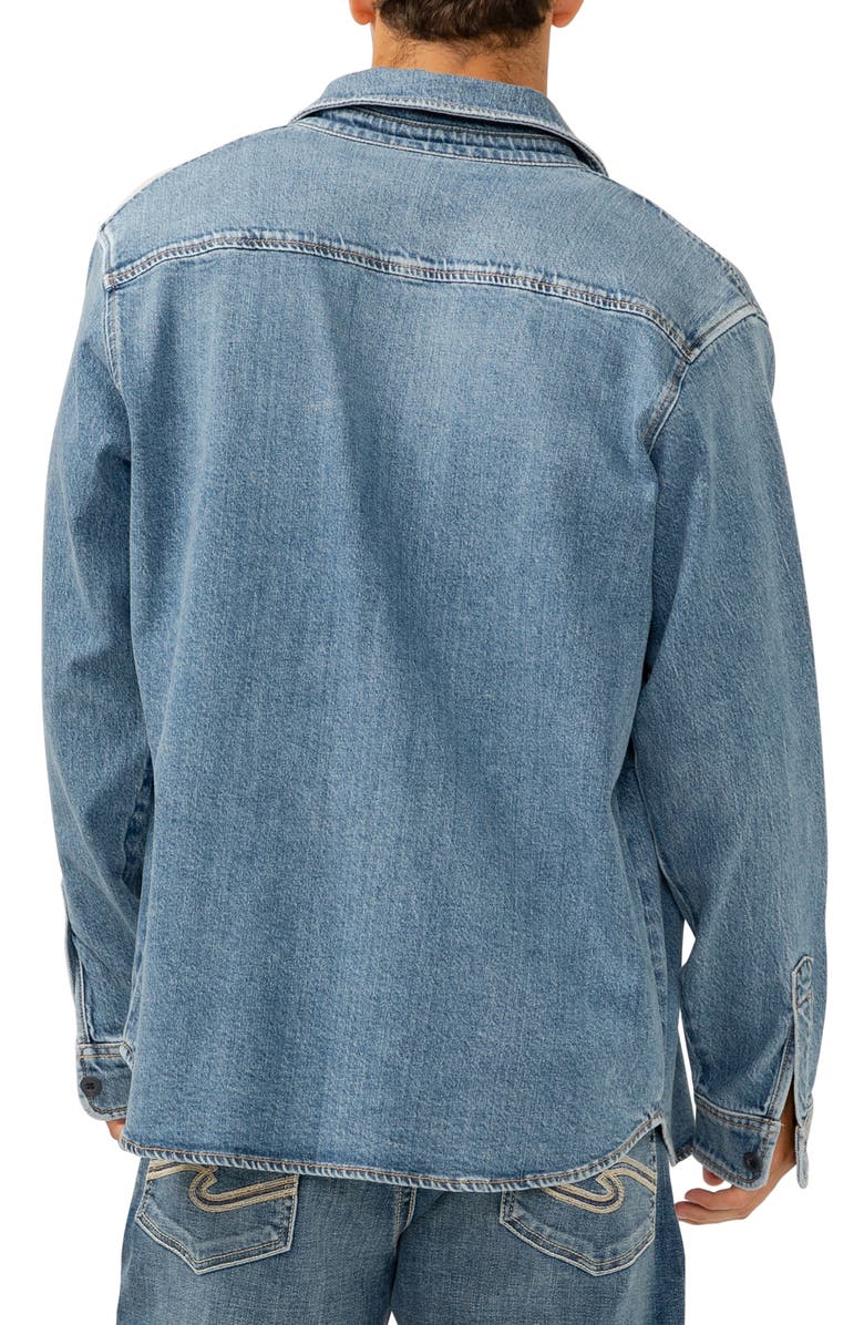 Silver Jeans Co. Denim Shirt Jacket, Alternate, color, Indigo