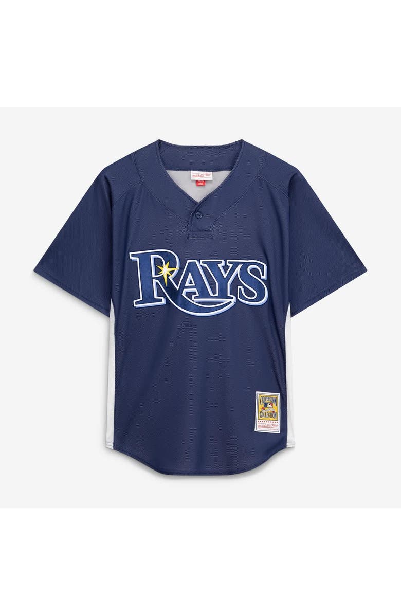 Mitchell & Ness Men's Mitchell & Ness Evan Longoria Navy Tampa Bay Rays Authentic Batting Practice Jersey, Alternate, color, Navy