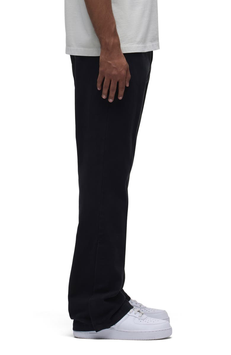 Hudson Jeans Walker Cotton Twill Trouser Pants, Alternate, color, Black Shade