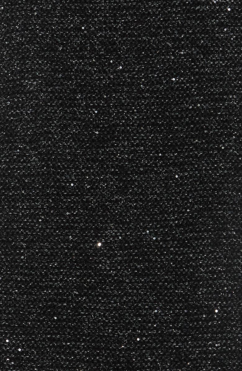 Calvin Klein Mini Sequin Scarf, Alternate, color, Black