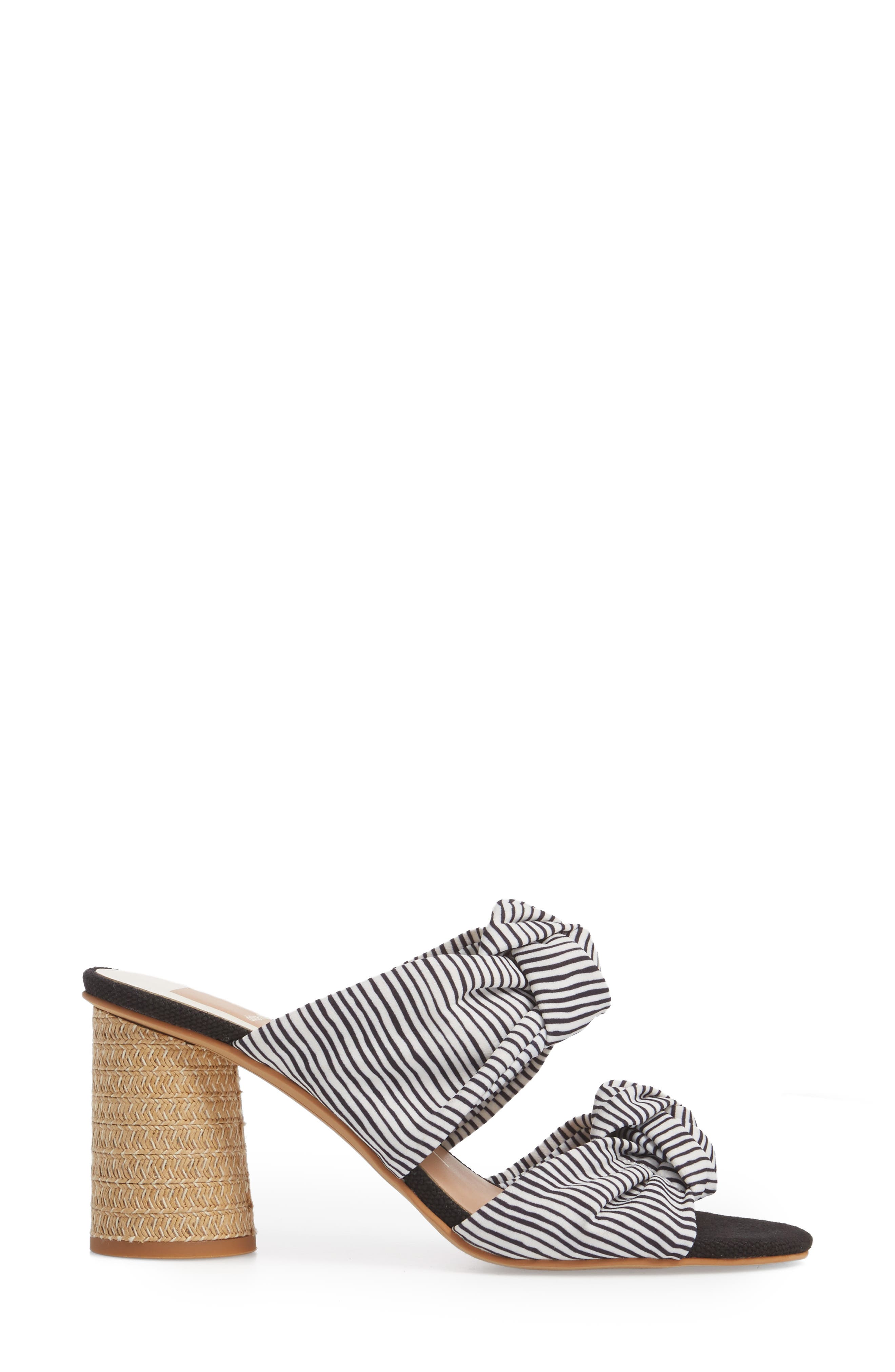 Jene Double Knot Sandal, Alternate, color, WHITE STRIPE