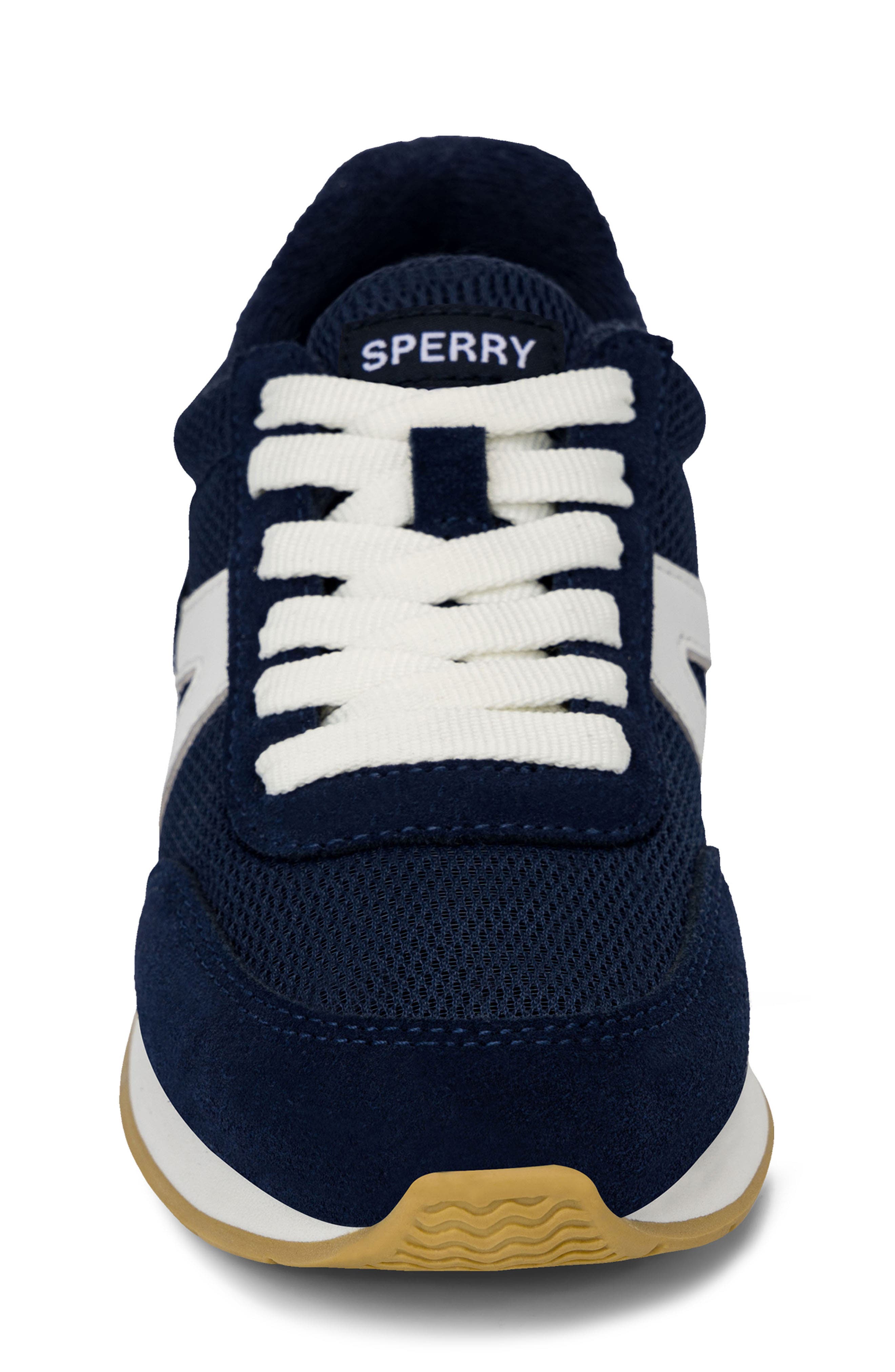 Kids' Top Sail Retro Sneaker, Alternate, color, NAVY