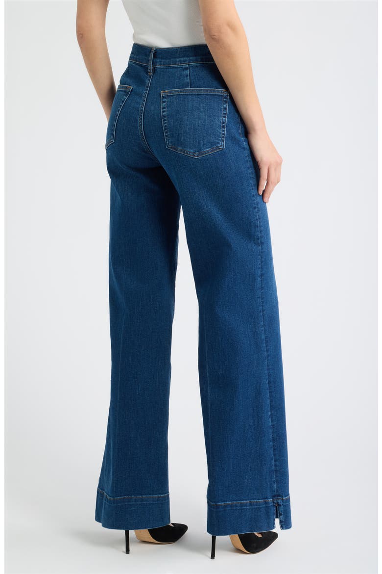 Le Slice Slim Palazzo High Waist Wide Leg Jeans, Alternate, color, FOLKLORE