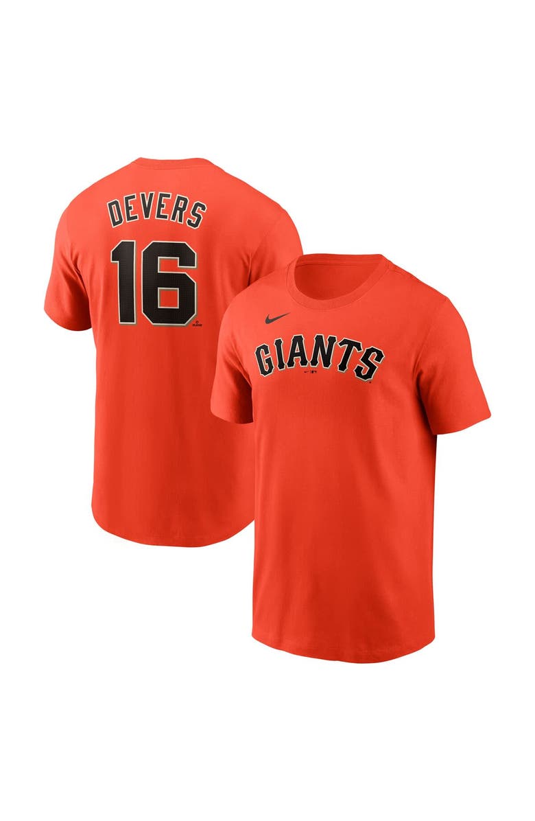 Nike Men's Nike Rafael Devers Orange San Francisco Giants  Name & Number T-Shirt, Alternate, color, Orange