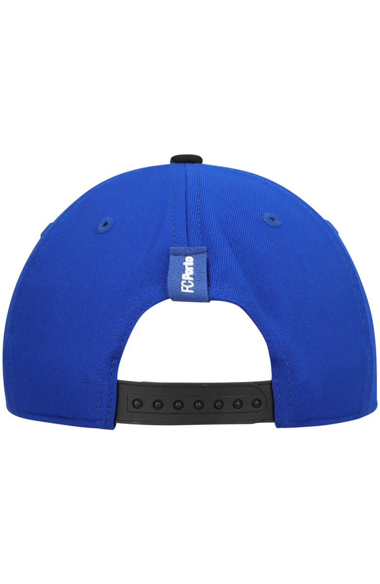 FAN INK Men's Blue/Black FC Porto Core Snapback Hat, Alternate, color,