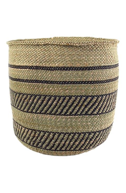 Black Stripe Iringa Basket