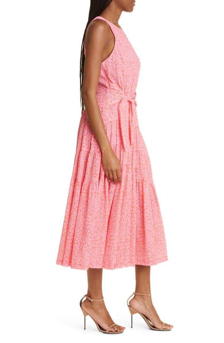 Cinq à Sept Nelly Tie Waist Tiered Maxi Dress, Alternate, color, 