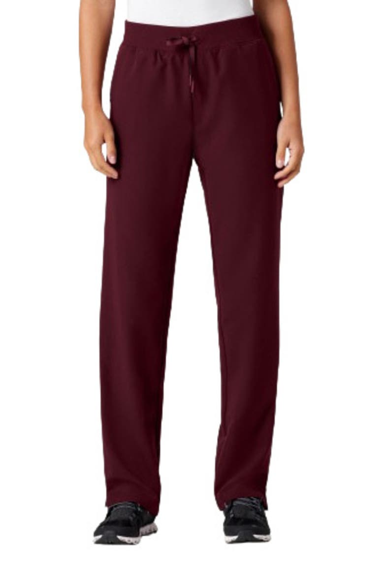 Xenos Women's 5-Pocket Classic Mid-Rise Scrub Pant, Main, color, Burgundy