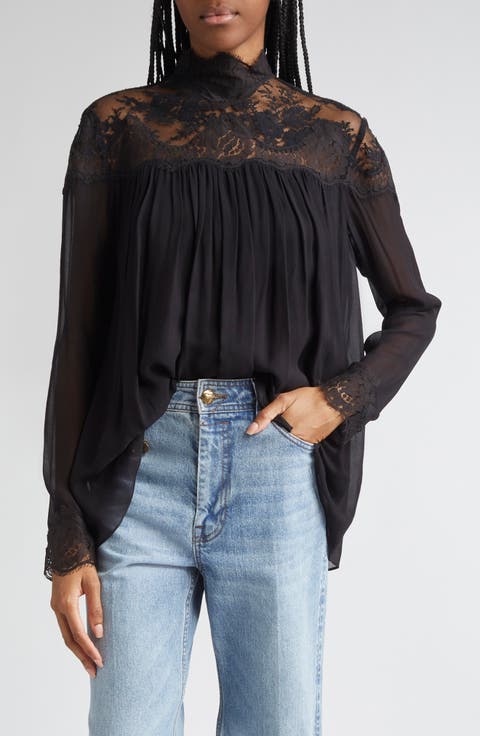 Hypnotic Lace Yoke Top