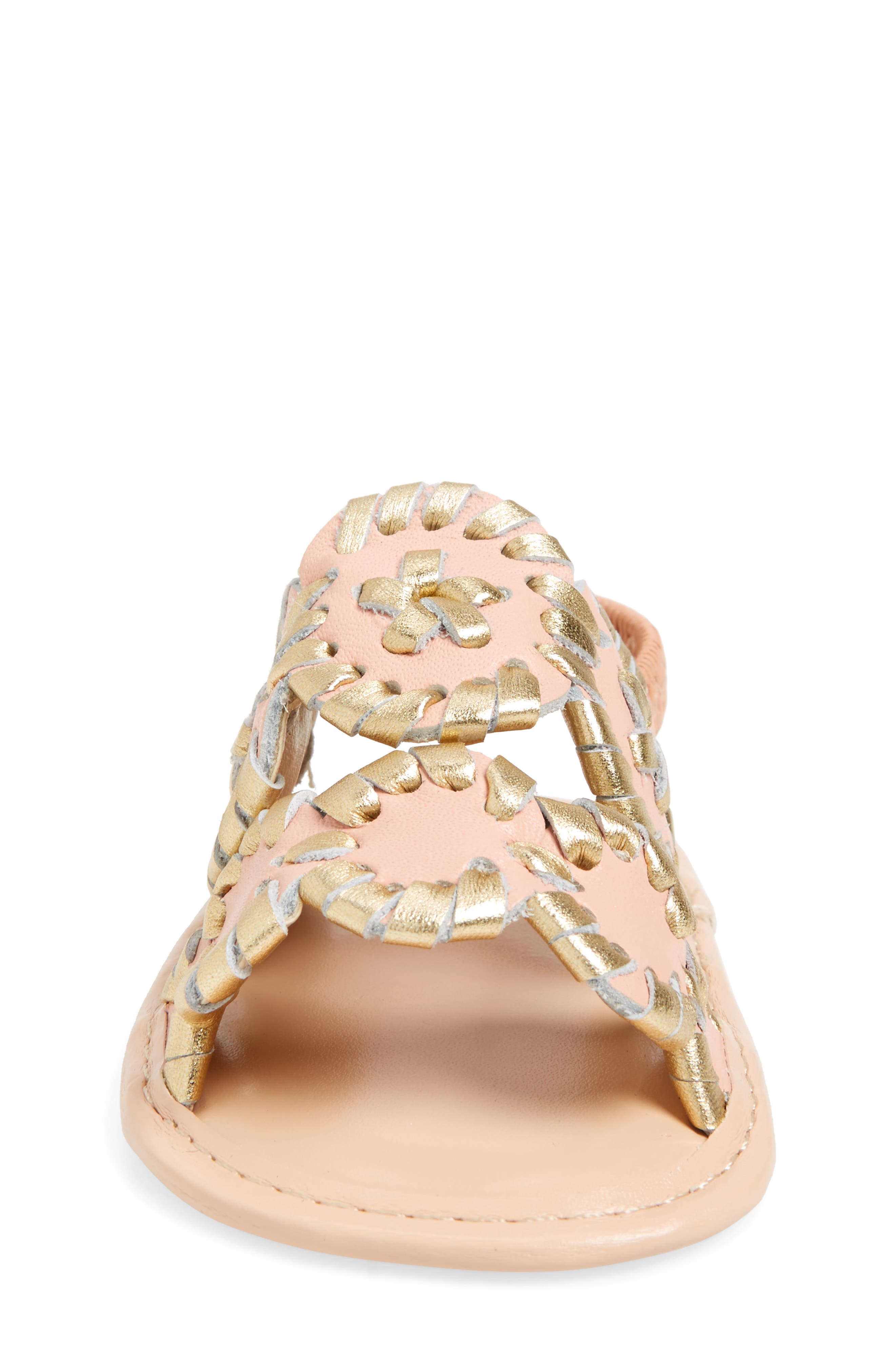 'Lauren' Sandal, Alternate, color, BLUSH/GOLD