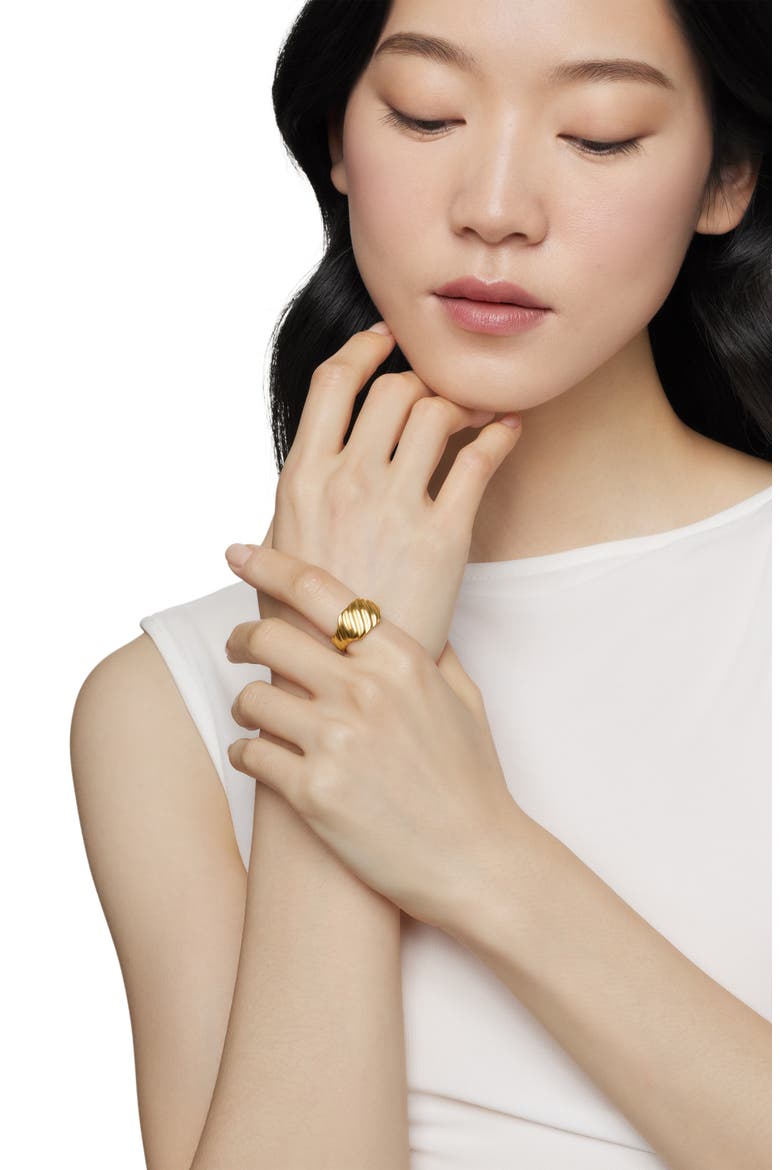 Sculpted Cable Contour Ring, Alternate, color, 18K YELLOW GOLD