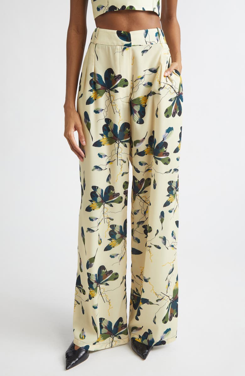 ISRAELLA KOBLA Tanzia Floral Pants, Main, color, Blooms Print