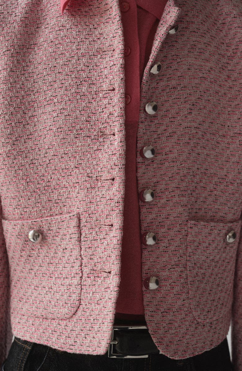 MANGO Tweed Jacket, Alternate, color,