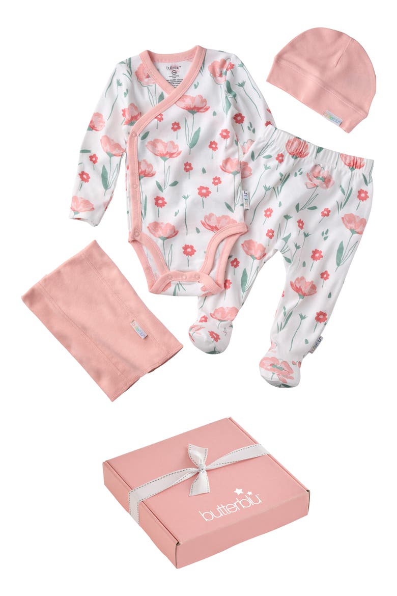 Take Me Home 4-Piece Baby Gift Set, Main, color, FLORAL FIELDS
