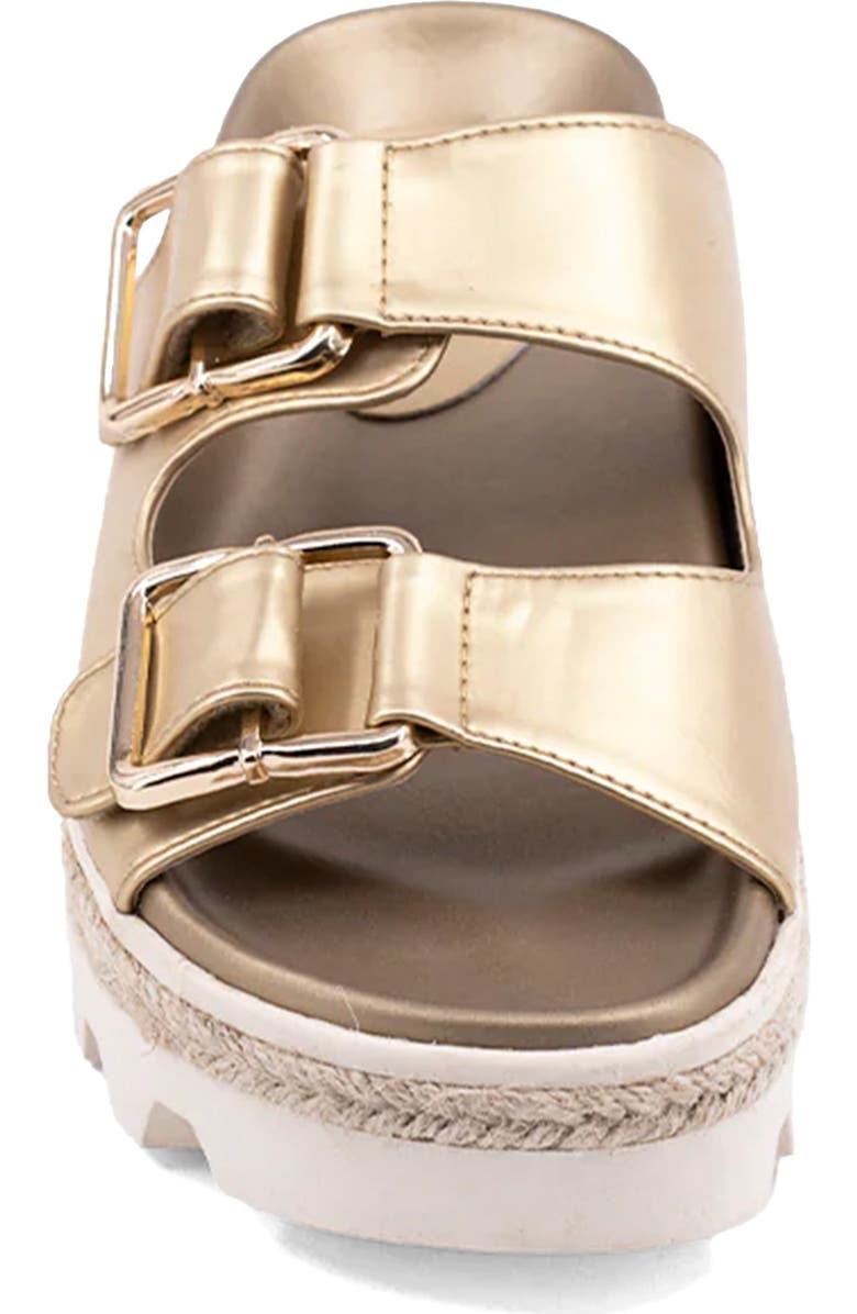 SHUSHOP Xyla Lug Sole Sandal, Alternate, color, Gold