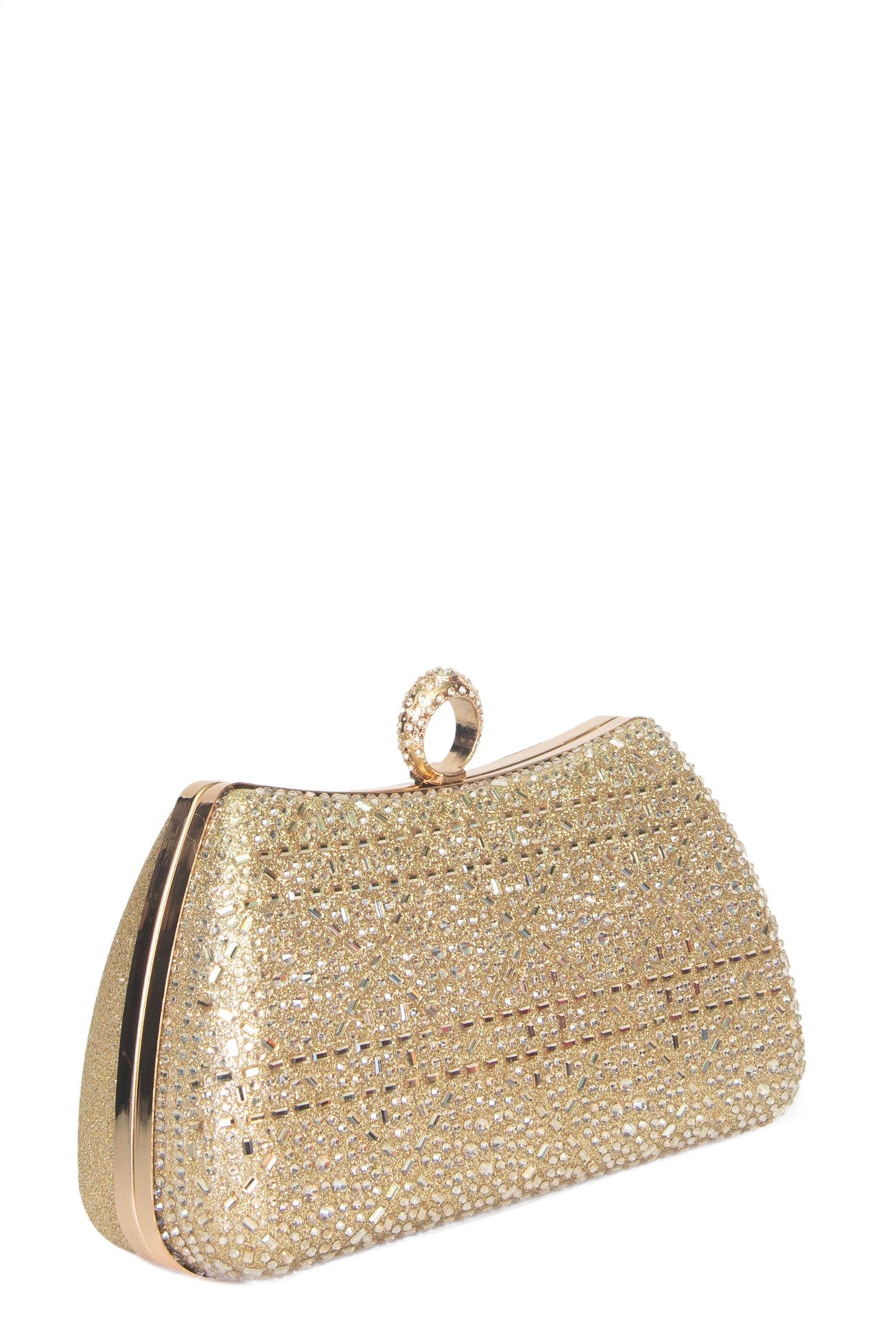 Lena Clutch, Alternate, color, GOLD