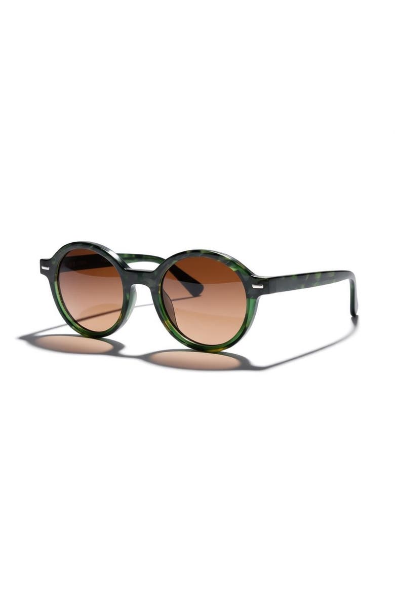 Tribal ëyës Emerald round 48mm sunglasses, Alternate, color, Green