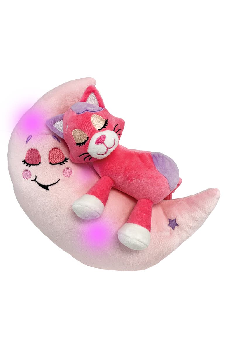 Happpy Nappers Lullabrites Lullabrites Moon Pet Pink Cat Plush, Alternate, color, Multicolored