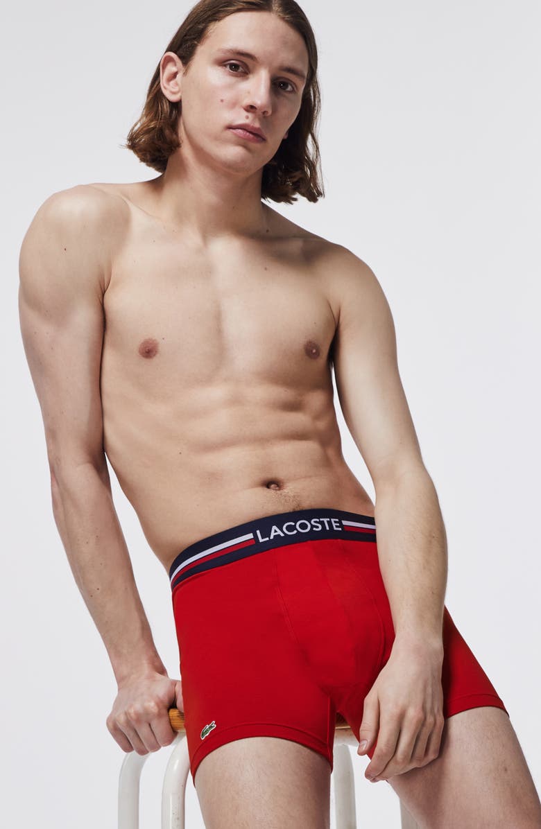 Lacoste Assorted 3-Pack Iconic Boxer Briefs, Alternate, color,