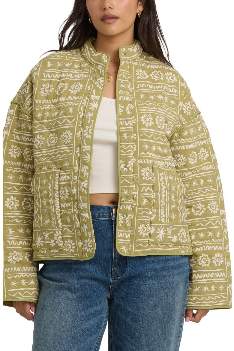 Folk Story Oversize Jacket, Alternate, color, GREEN TEA