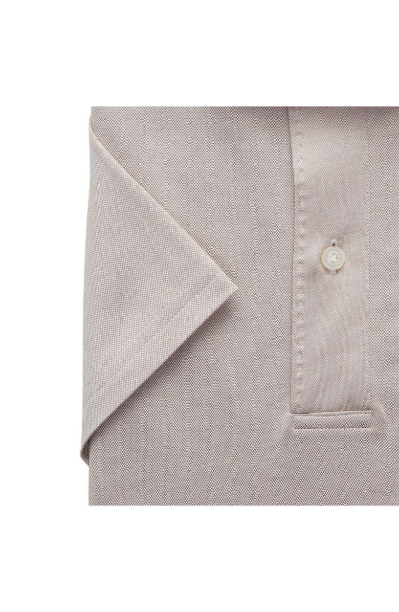 Emanuel Berg Textured Luxe Polo, Alternate, color, Light Beige