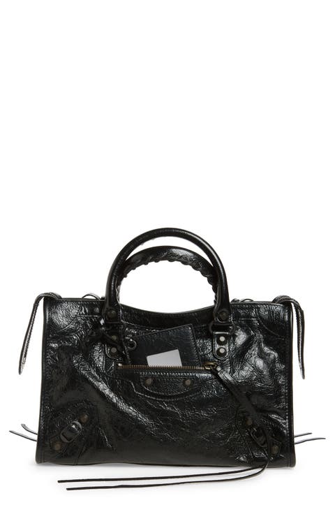 Small Le City Arena Leather Top Handle Bag