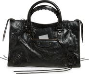 Balenciaga Small Le City Arena Leather Top Handle Bag