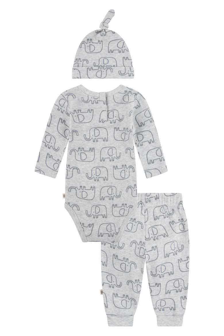 Elephant Bodysuit, Joggers & Hat Set, Alternate, color, GFGHUGGIES