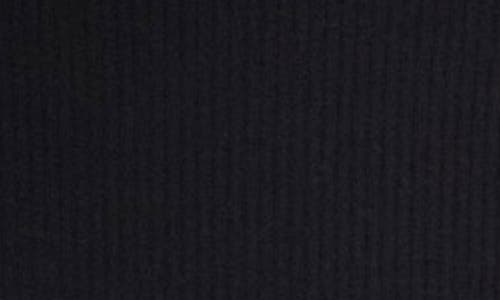 Madewell Drapey Long Sleeve Rib T-shirt In Black